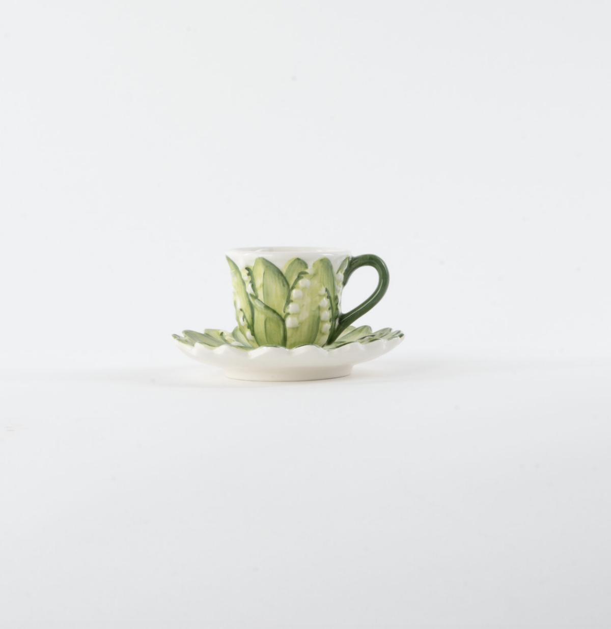 Lilly of the valley coffee cup